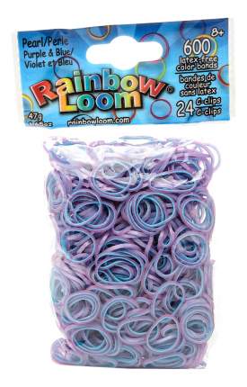 Плетение из резинок Rainbow Loom Перламутр фиолетово синий 600 шт.