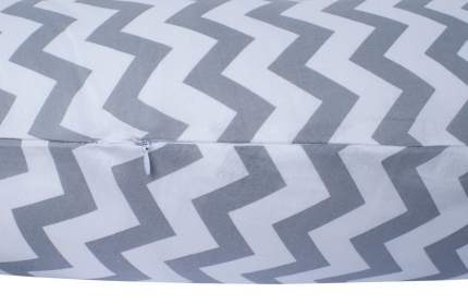 Подушка для беременных AmaroBaby 170х25 (Зигзаг вид серый)