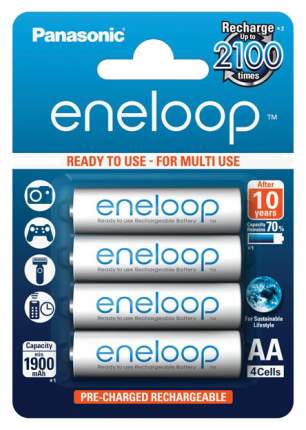 Аккумуляторная батарея Panasonic Eneloop BK-3MCCE/4BE 4 шт