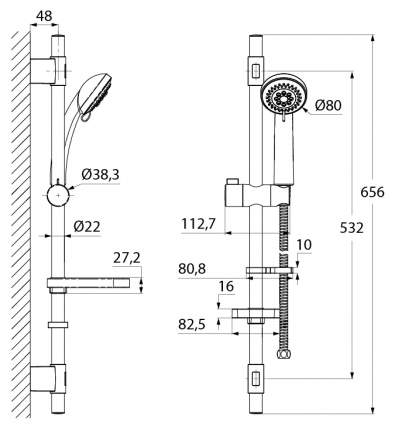 Душевые гарнитуры IDDIS TSH1501