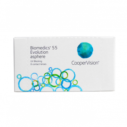 Контактные линзы Biomedics 55 Evolution asphere R 8.6 6 шт.