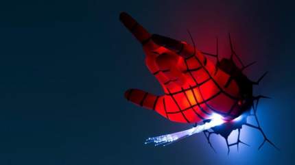 Настенный 3D cветильник 3DLightFX Spiderman Hand