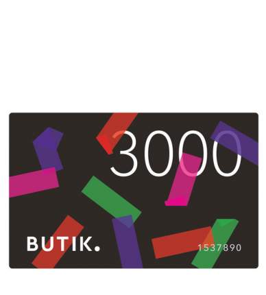 Сертификат Подарочный сертификат Butik 3000...