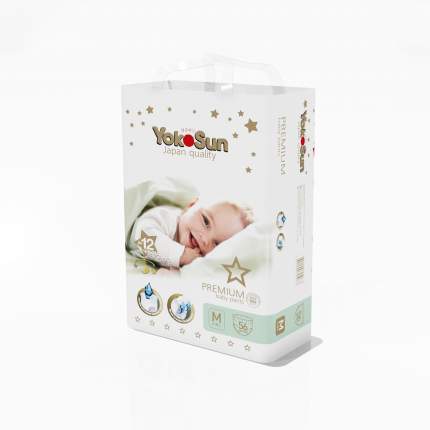 Подгузники-трусики YokoSun Premium M (6-10 кг) 56 шт