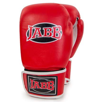 Боксерские перчатки Jabb JE-2014 красные/черные/белые, 10 унций