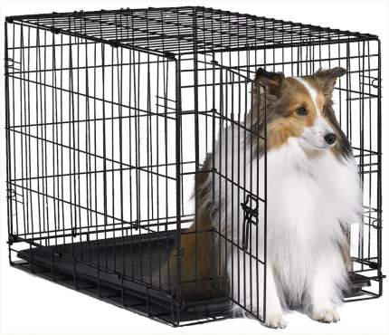 Клетка для собак Midwest iCrate, размер 3, 7.4 кг, размер 76х48х53см., черный