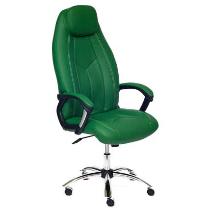 Кресло руководителя TetChair Boss, зеленый/хром