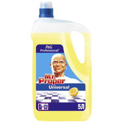 Универсальное чистящее средство для мытья полов Mr. Proper лимон 5 л