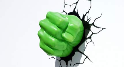 Настенный 3D cветильник 3DLightFX Hulk Fist