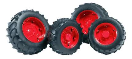 Шины Bruder для сдвоенных колёс с красными дисками 4 шт. 10,4 см