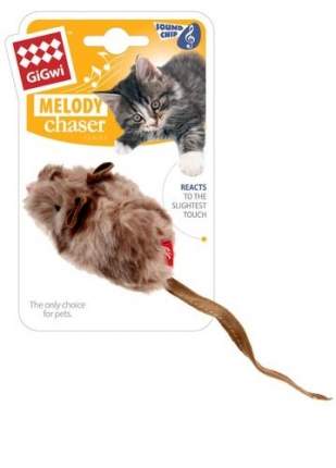 Мягкая игрушка для кошек GiGwi Мышка с электронным чипом, 9 см