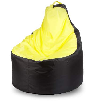 Кресло-мешок ПуффБери Комфорт Оксфорд, размер XL, оксфорд, черный; желтый