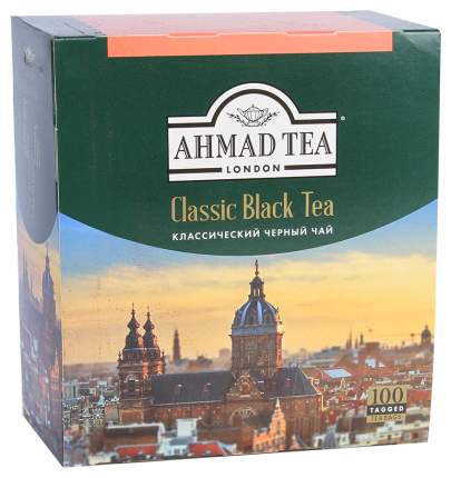 Чай черный Ahmad Tea классический листовой мелкий 100 пакетиков