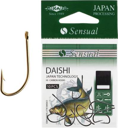 Рыболовные крючки Mikado Sensual Daishi W/Ring №14, 10 шт.