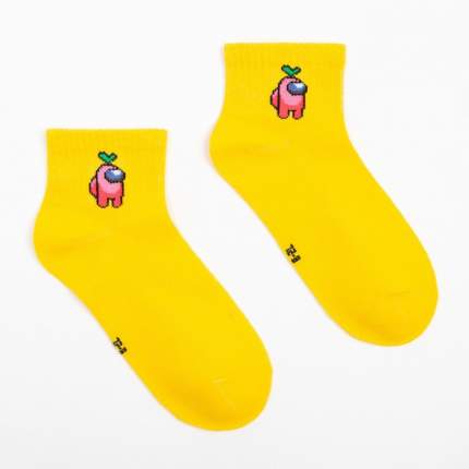 Носки детские Among Us, цвет жёлтый, размер 22 (10-12   ...