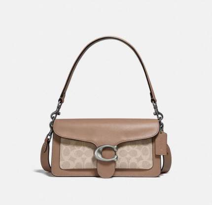 Сумка кросс-боди женская Coach Tabby light nickel/sand taupe
