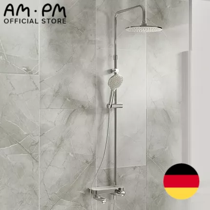 Душевая система с тропическим душем и смесителем AM.PM Chic F0722700 хром, с изливом