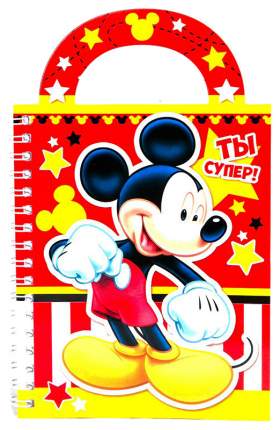 Блокнот-сумочка с раскраской, Микки Маус, 45 листов, А6 Disney