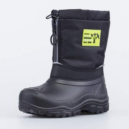 Сноубутсы детские Котофей 264018-42 цв. черный р.23-24