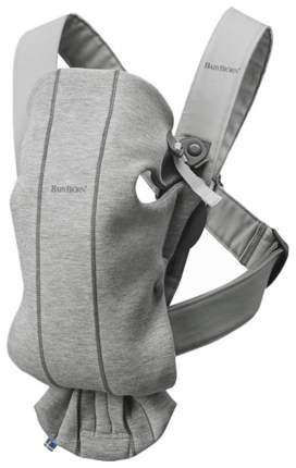 Рюкзак для новорожденных Babybjorn Mini Cotton Jersey Светло-серый