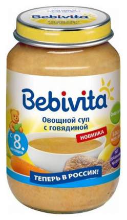 Суп Bebivita Овощной с говядиной с 8 мес. 190 г