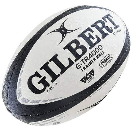 Мяч для регби Gilbert G-TR4000, 5, белый/черный