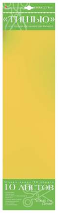 Упаковочная бумага Альт 2-143/16 тишью матовая желтая 0,66м