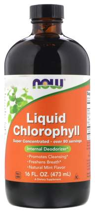 Добавка для здоровья NOW Liquid Chlorophyll 473 мл мята