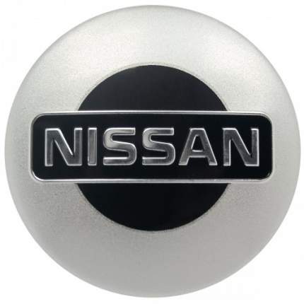 Наклейки на диски литые с логотипом автомобиля Ниссан 12050001 D-56 мм серебристые