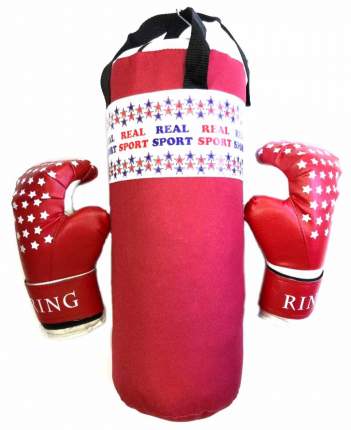 Набор боксерский RealSport МИНИ RS150 красный