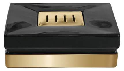 Мыльница Spirella Roma Черный/Золотой