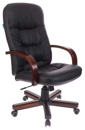 Кресло руководителя Бюрократ T-9908/WALNUT, черный/коричневый