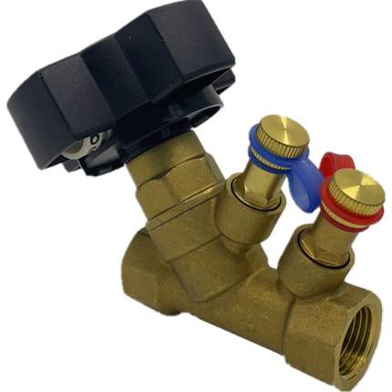 DN.ru Клапан балансировочный латунный КБЛР-032-16 Ду32 Ру16, L=95 мм, муфтовый   ...