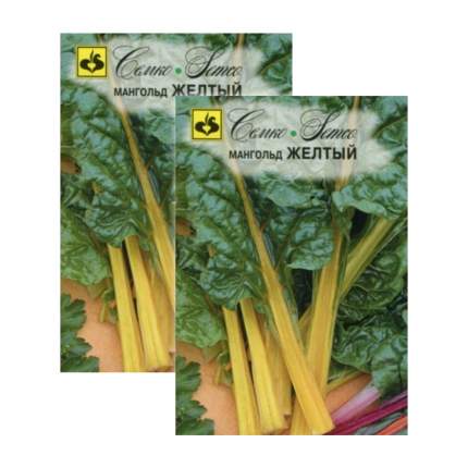 Комплект Семена Мангольд желтый Среднеспелые 1 гр. х 2 шт. Сорт среднеспелый. От полных всходов до  ...
