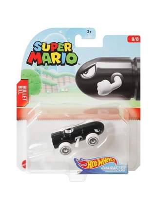 Машинка Hot Wheels тематическая коллекционная оригинал SUPER MARIO BULLET BILL черный GJJ36 Хот Вилс-лидер в производстве  ...