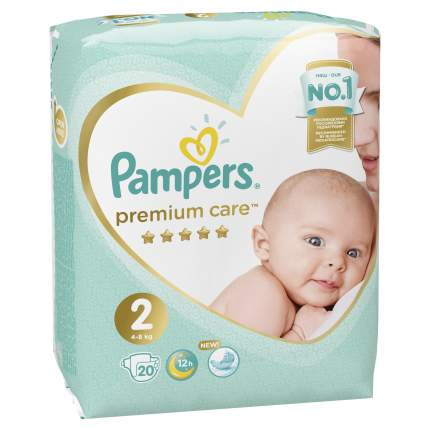 Подгузники Pampers Premium Care Mini (4-8 кг) 20 шт.