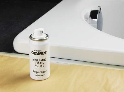 Восстановительная эмаль Cramer для сантехники и бытовой техники, цвет Alpine white (080)