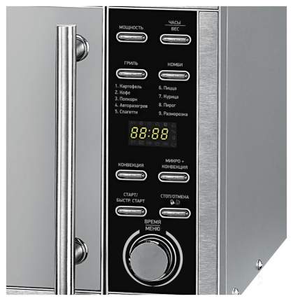 Микроволновая печь с грилем и конвекцией BBK 25MWC990T/S-M silver/mirror