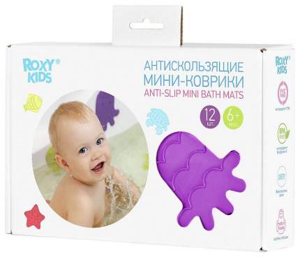 ROXY-KIDS Антискользящие мини-коврики для ванны. Цвета 12 шт