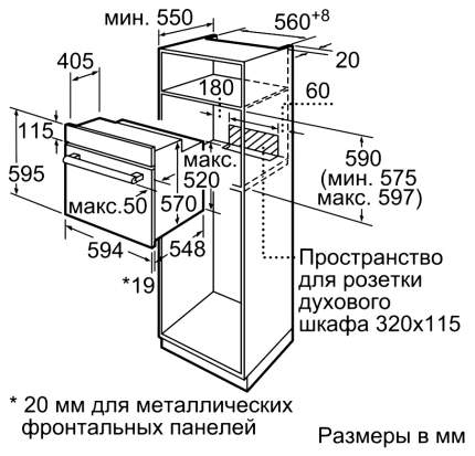 Духовые шкафы электрические встраиваемые Bosch - купить духовой шкаф ...