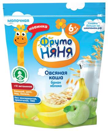 Каша молочная ФрутоНяня Овсяная с яблоком и бананом с 6 мес. 200 г
