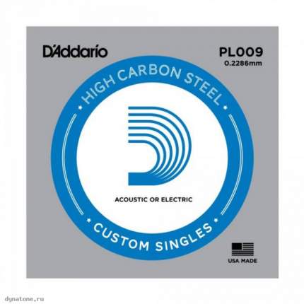 Одиночная струна для акустической и электрогитары D ADDARIO PL009