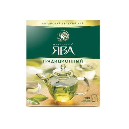 Чай зеленый Принцесса Ява Традиционный 100 пакетиков