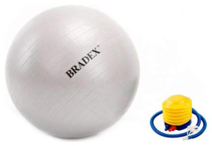 Мяч Bradex Фитбол с насосом серый, 75 см