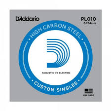 Одиночная струна для акустической и электрогитары D ADDARIO PL010