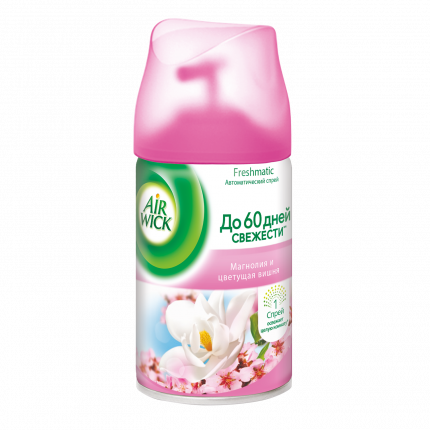 Сменный аэрозоль Air Wick freshmatic магнолия и цветущая вишня 250 мл