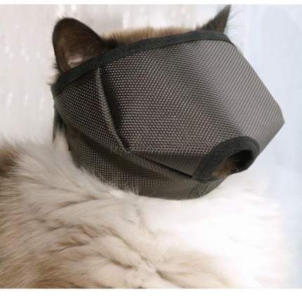 Намордник для кошек OSSO Fashion, серый, M, вес кошки от 4 до 6 кг