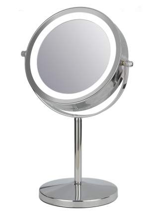 Двустороннее косметическое зеркало с подсветкой Planta PLM-1625 Chrome, 5х увеличение
