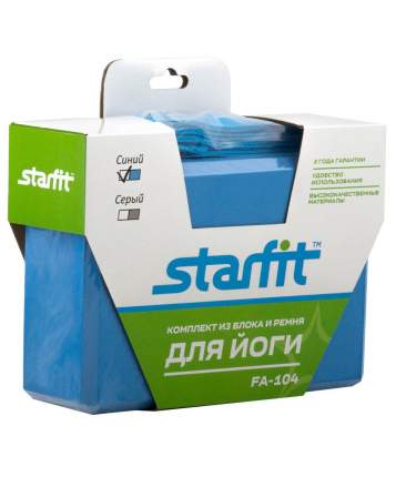 Блок для йоги StarFit FA-104 22,5x15x7,8 см, синий