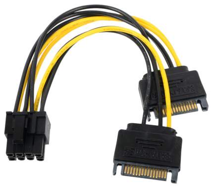 Кабель-переходник питания (адаптер) 2xMolex(F)-PCI-E 8-pin(M) BaseTech